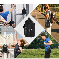 Magnetic Water Bottle Holder with Phone Pocket & Strap