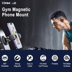 Tenmtoo 360° Magnetic Gym Phone Holder